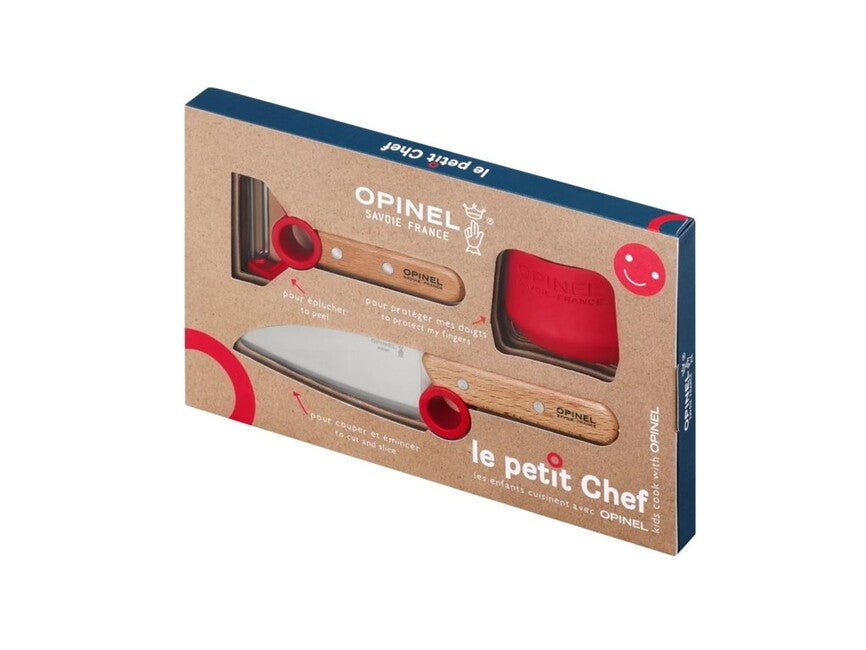 Opinel Le Petit Chef кухненски комплект детски, червен