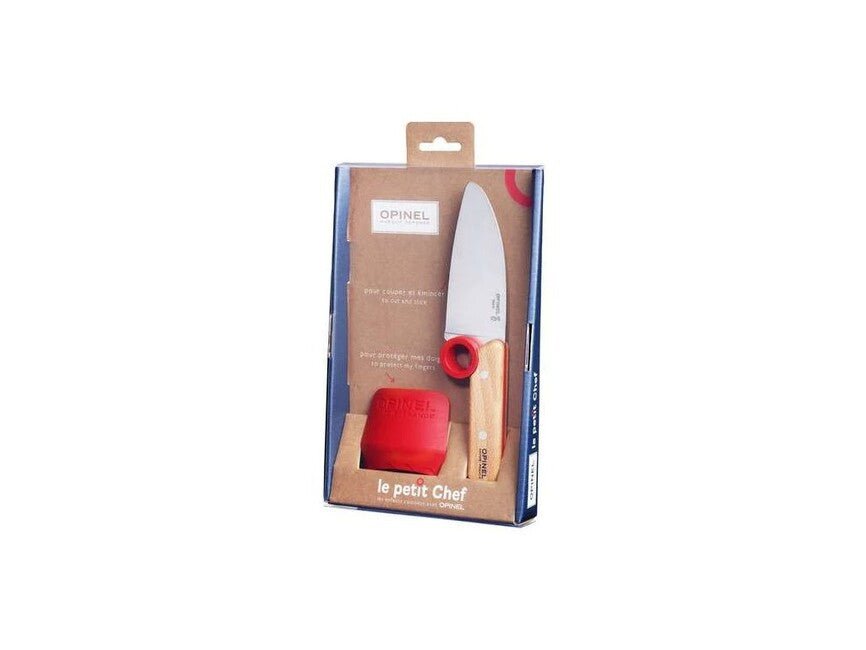 Opinel Le Petit Chef детски комплект нож+защита на пръстите