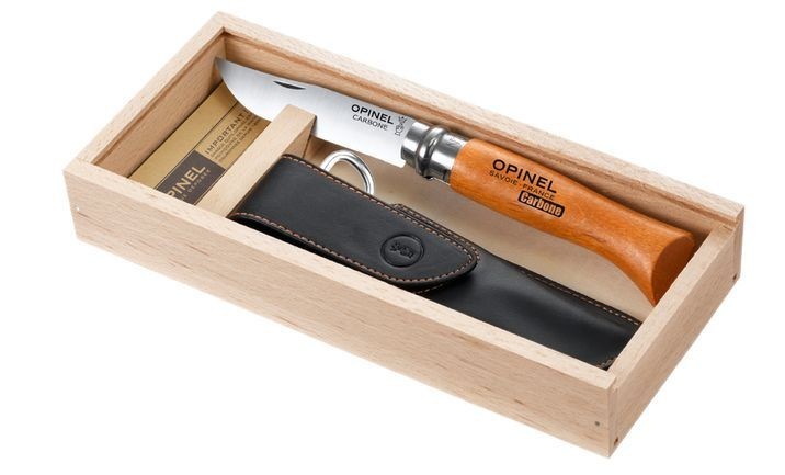 OPINEL N08 нож карбонов, 19 см, с калъф