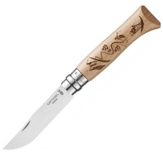 Opinel N°08 джобен нож Gravure Sport Ski
