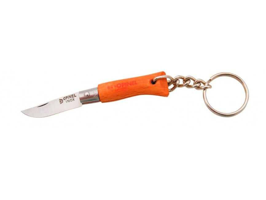 Opinel N°02 джобен нож с ключодържател Inox, оранжев