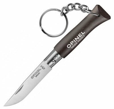 Opinel N°04 сгъваем нож на ключодържател, черен