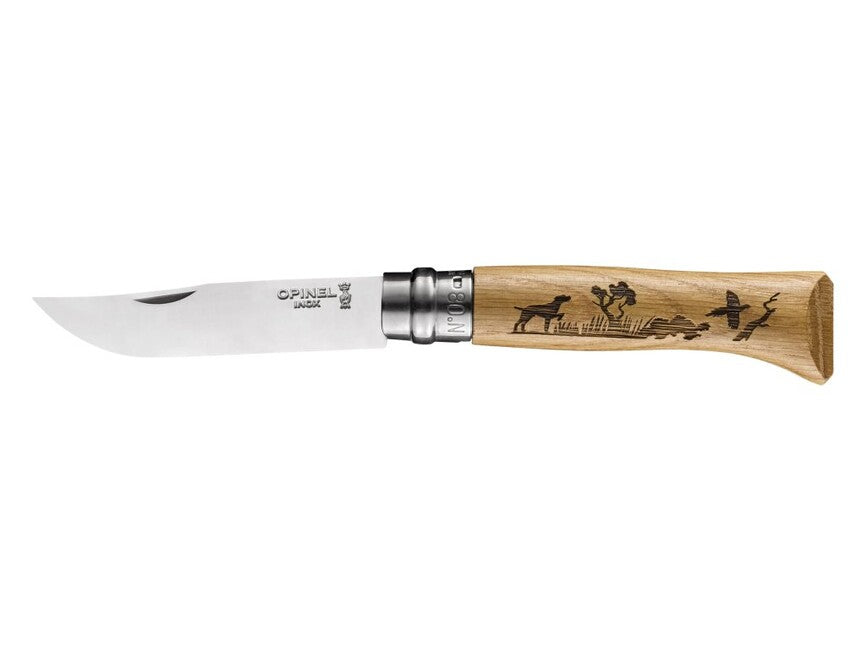 Opinel VRI N°08 сгъваем нож Animalia Inox, с мотив куче 2019