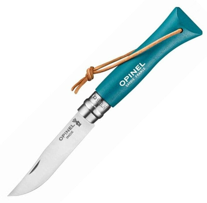 Opinel VRI N°06 Inox Trekking затворен нож, тюркоазен