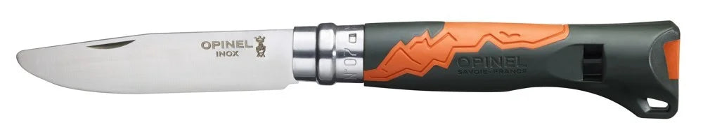 Opinel VRI N°07 Outdoor Junior сгъваемия нож, черна/оранжева