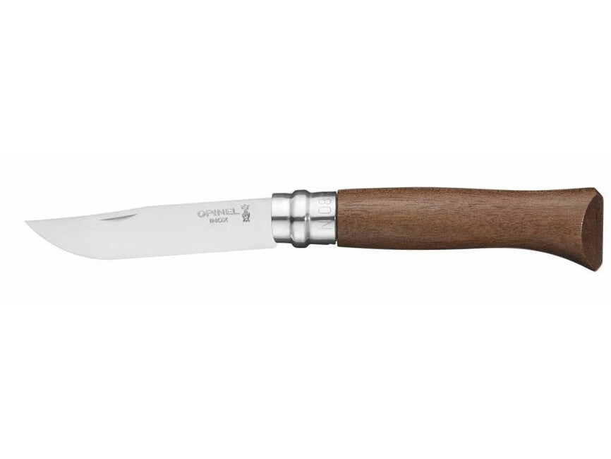 Opinel VRI N°08 сгъваем нож Inox, орехово дърво