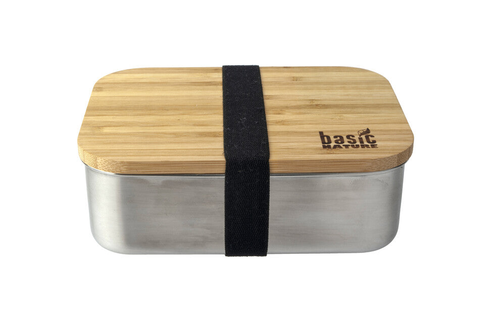 Origin Outdoors Bamboo обеден кутия от неръждаема стомана 1,2 л