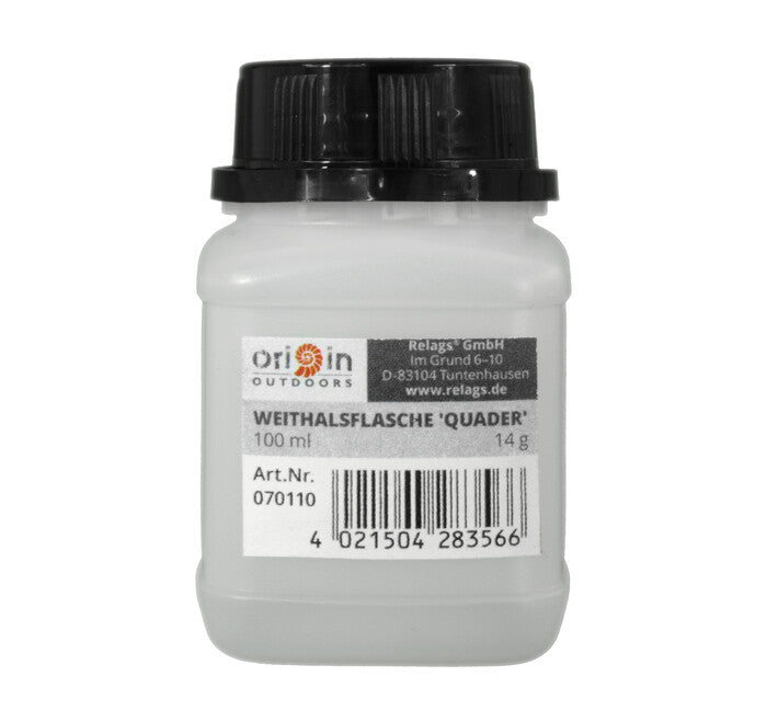 Origin Outdoors Cuboid бутилка с широко гърло, 100 ml, диаметър на гърлото 40 mm