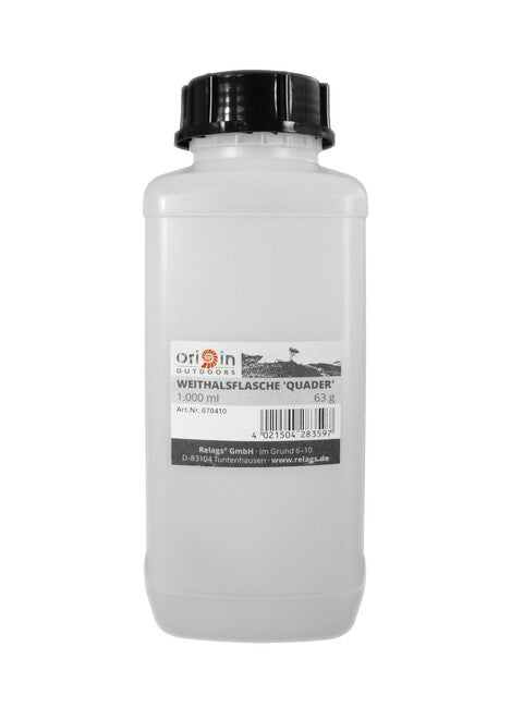 Origin Outdoors Cuboid бутилка със широко гърло 50 mm диаметър, 1000 ml