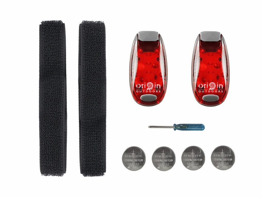 Origin Outdoors LED Clip Light, червена, 2 бр.