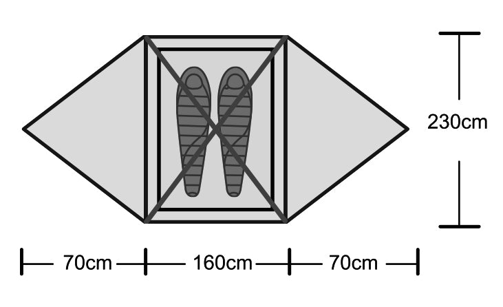 Origin Outdoors Snugly Палатка, 2 персоны