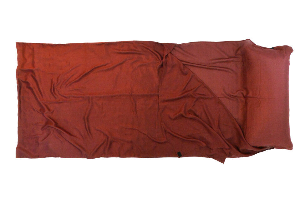 Origin Outdoors Silk правоъгълна вложка за спален чувал, bordeaux