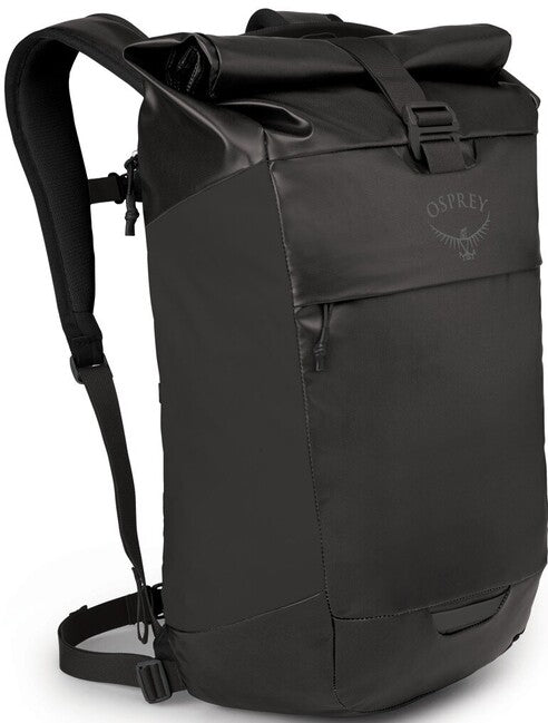 OSPREY TRANSPORTER ROLL TOP градски раница, черна