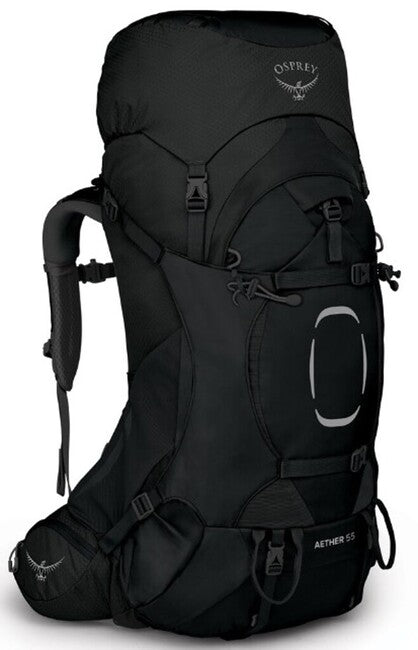 OSPREY AETHER 55 II туристическа раница, черна