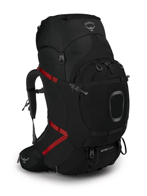OSPREY AETHER PLUS 85 туристическа раница, черна