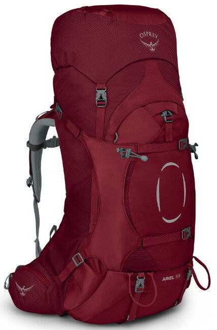OSPREY ARIEL 55 II туристическа раница, бордо червена