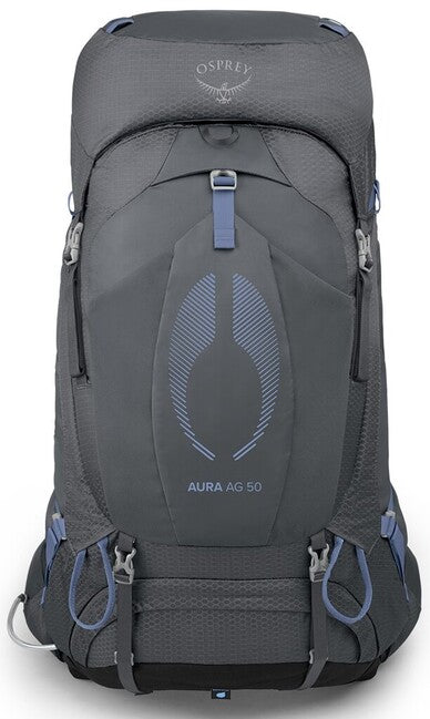 OSPREY AURA AG 50 туристическа раница, волфрамов сив