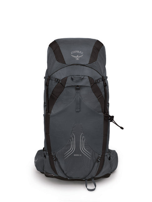 OSPREY EXOS 38 туристическа раница, волфрамов сив
