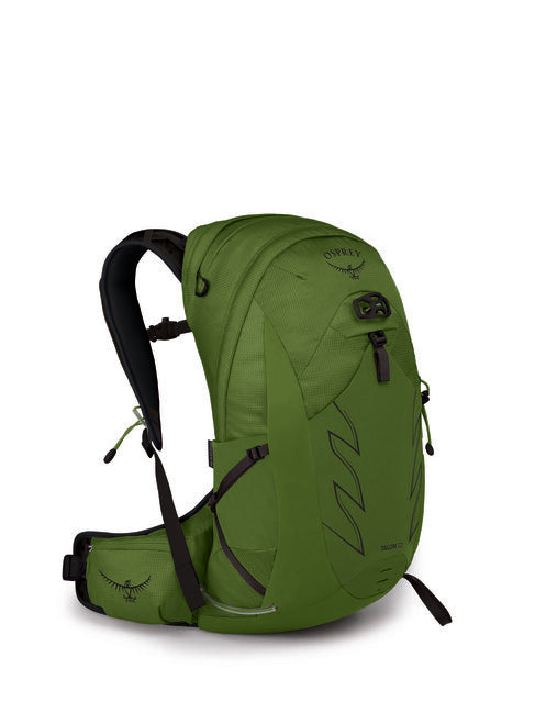 OSPREY TALON 22 туристическа раница, зелен колан/черен