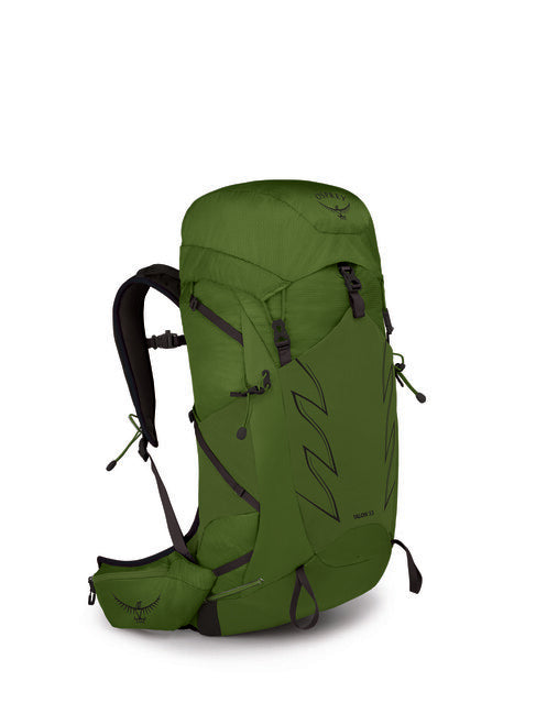 OSPREY TALON 33 туристическа раница, зелен колан/черен
