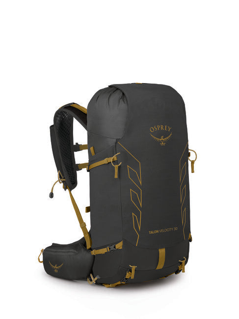 OSPREY TALON VELOCITY 30 туристическа раница, тъмен антрацит/tumbleweed жълт