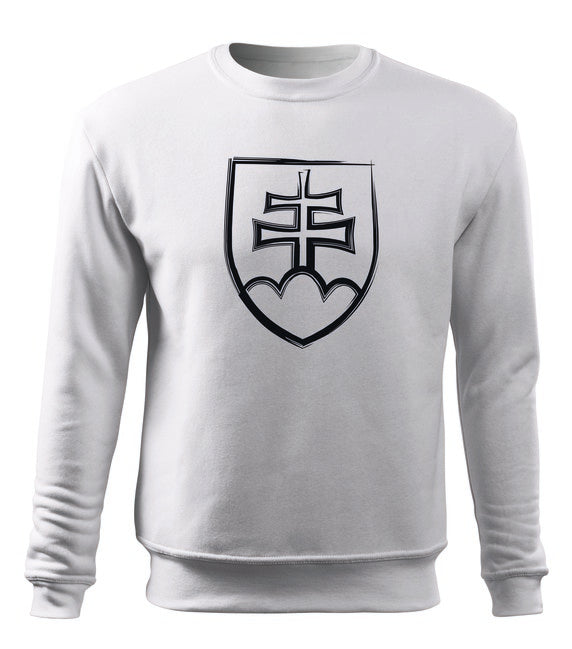 DRAGOWA българския знак суитшърт мъжки 300g/m2, бяла