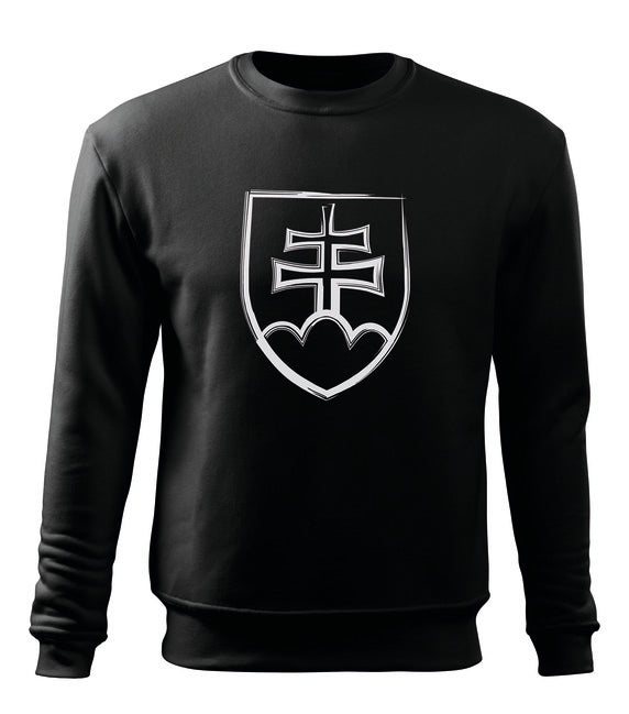 DRAGOWA Словенски знак суитшърт мъжки 300g/m2, черен