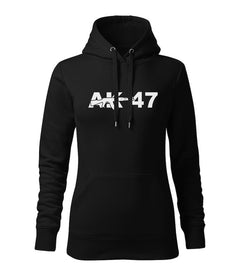 DRAGOWA γυναικείο φούτερ με κουκούλα AK-47 320 g/m², μαύρο