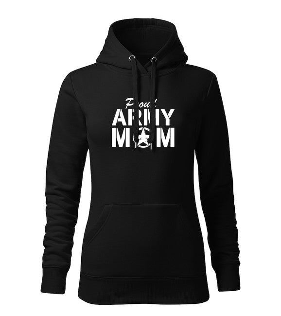DRAGOWA армейски mom суитшърт с качулка дамски