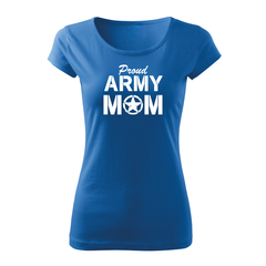 DRAGOWA γυναικείο κοντομάνικο μπλουζάκι army mom 150 g/m², μπλε