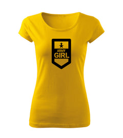 DRAGOWA γυναικείο μπλουζάκι army girl 150 g/m², κίτρινο
