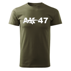 DRAGOWA κοντομάνικο μπλουζάκι AK-47 160 g/m², λαδί