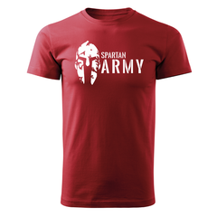 DRAGOWA тениска с къс ръкав Spartan army 160 g/m², червено