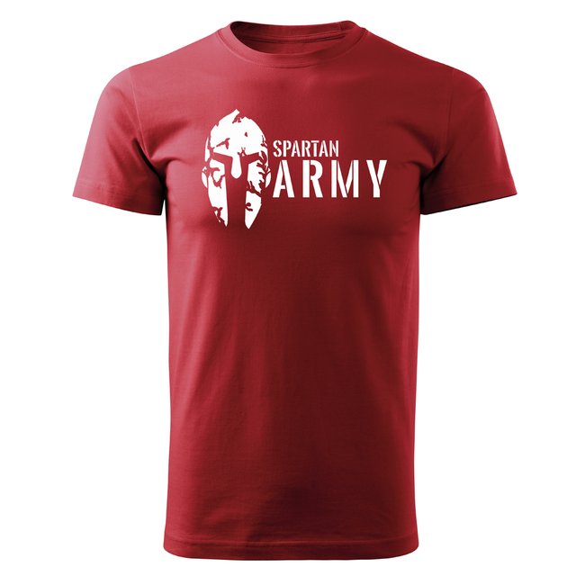 DRAGOWA Spartan Army тениска 160g/m2, червена