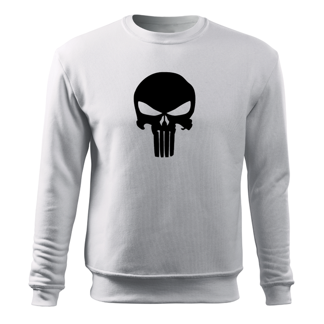 DRAGOWA Punisher суитшърт мъжки 300g/m2, бяла