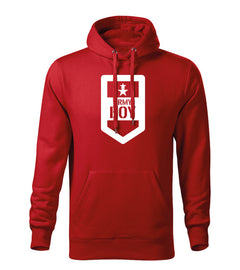 DRAGOWA men's army boy hoodie 320 g/m², red