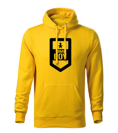 DRAGOWA men's army boy hoodie 320 g/m², yellow