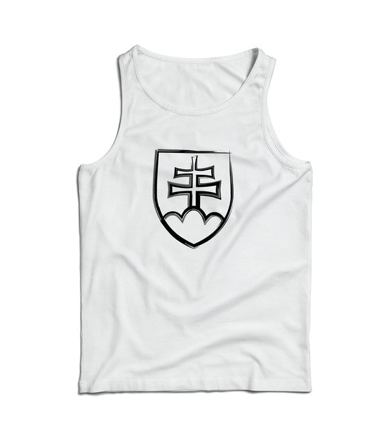 DRAGOWA Словенски знак мъжки потник 160g/m2, бяла