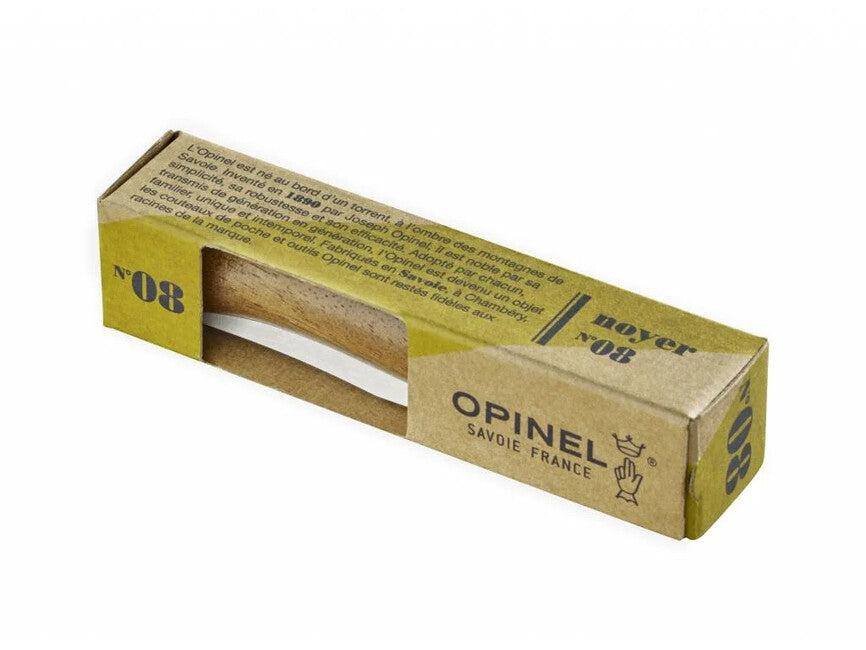 Opinel VRI N°08 сгъваем нож Inox, орехово дърво