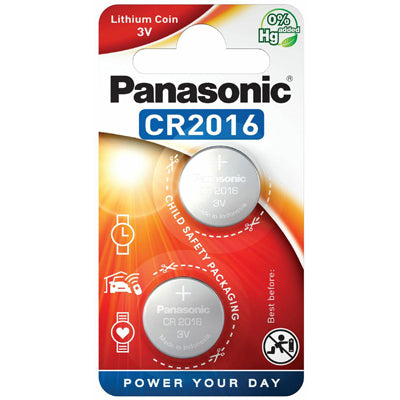 Panasonic CR 2016 литиева батерия, 2 бр.