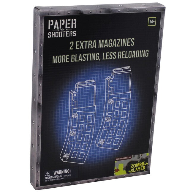 PAPER SHOOTERS Сгъваема комплект оръжие списание Zombie, 2 пакета