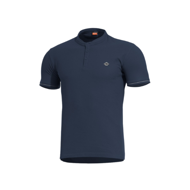 Pentagon Levantes Henley Stripes тениска, тъмносиня