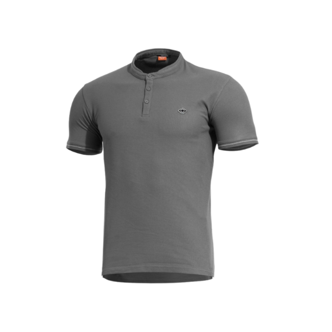Pentagon Levantes Henley Stripes тениска, сива