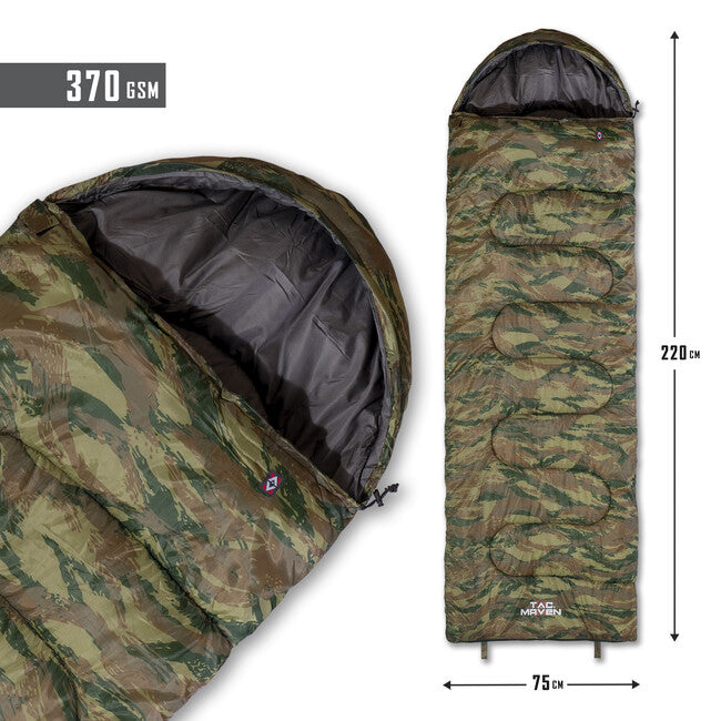 Pentagon Major спален чувал 0°C/+10°C, camoGreen