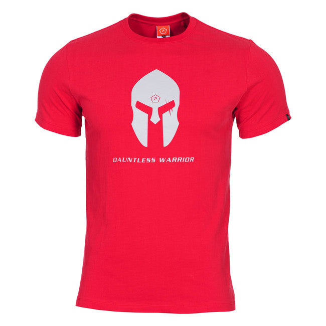 Pentagon Spartan Helmet късо тениска, червена