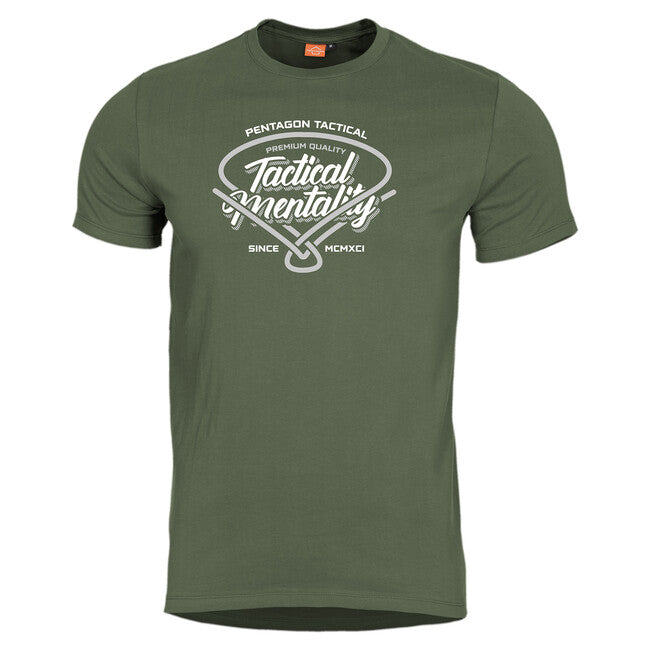 Pentagon Tactical Mentality тениска, маслинена