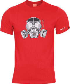 Pentagon Gas Mask тениска, червено