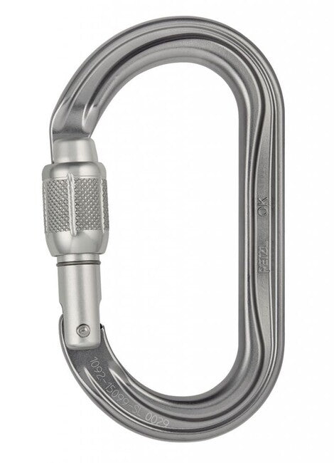 Petzl OK карабина Screw Lock овален с винтова поистка