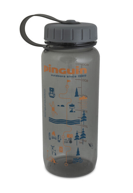 Pinguin Tritan Slim Bottle 0.65L 2020 бутилка, сива