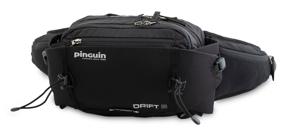 Pinguin Drift 5 чантичка за кръста Nylon, 5 L, черна